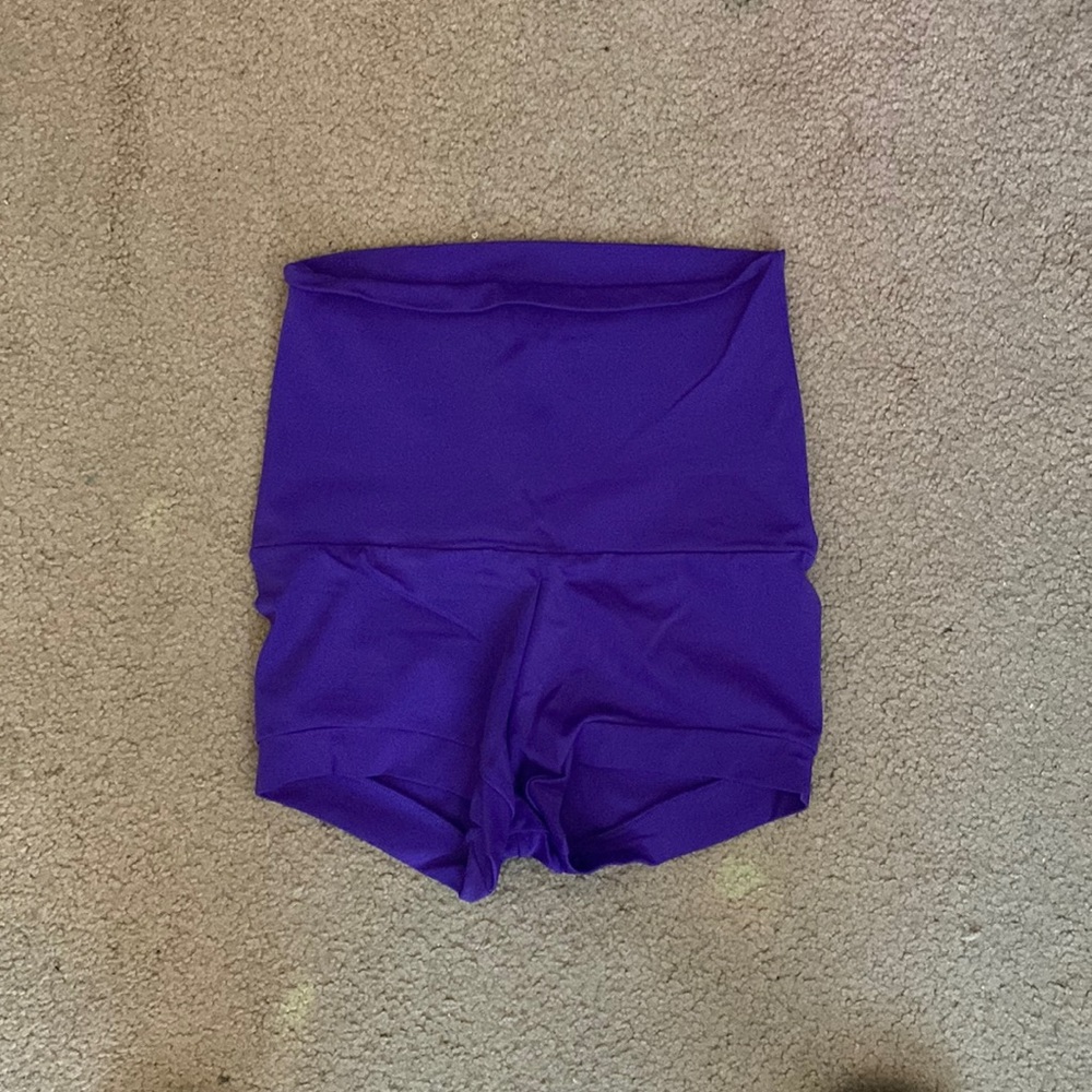 High waisted dance shorts